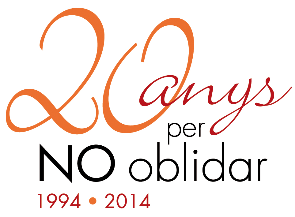 Logo creat per conmemorar el vintè aniversari d'AFA Baix Llobregat.