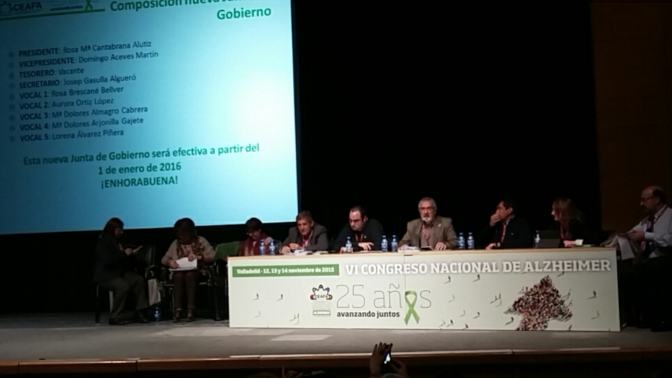 Imatge presa avui al Congrés Nacional d'Alzheimer.