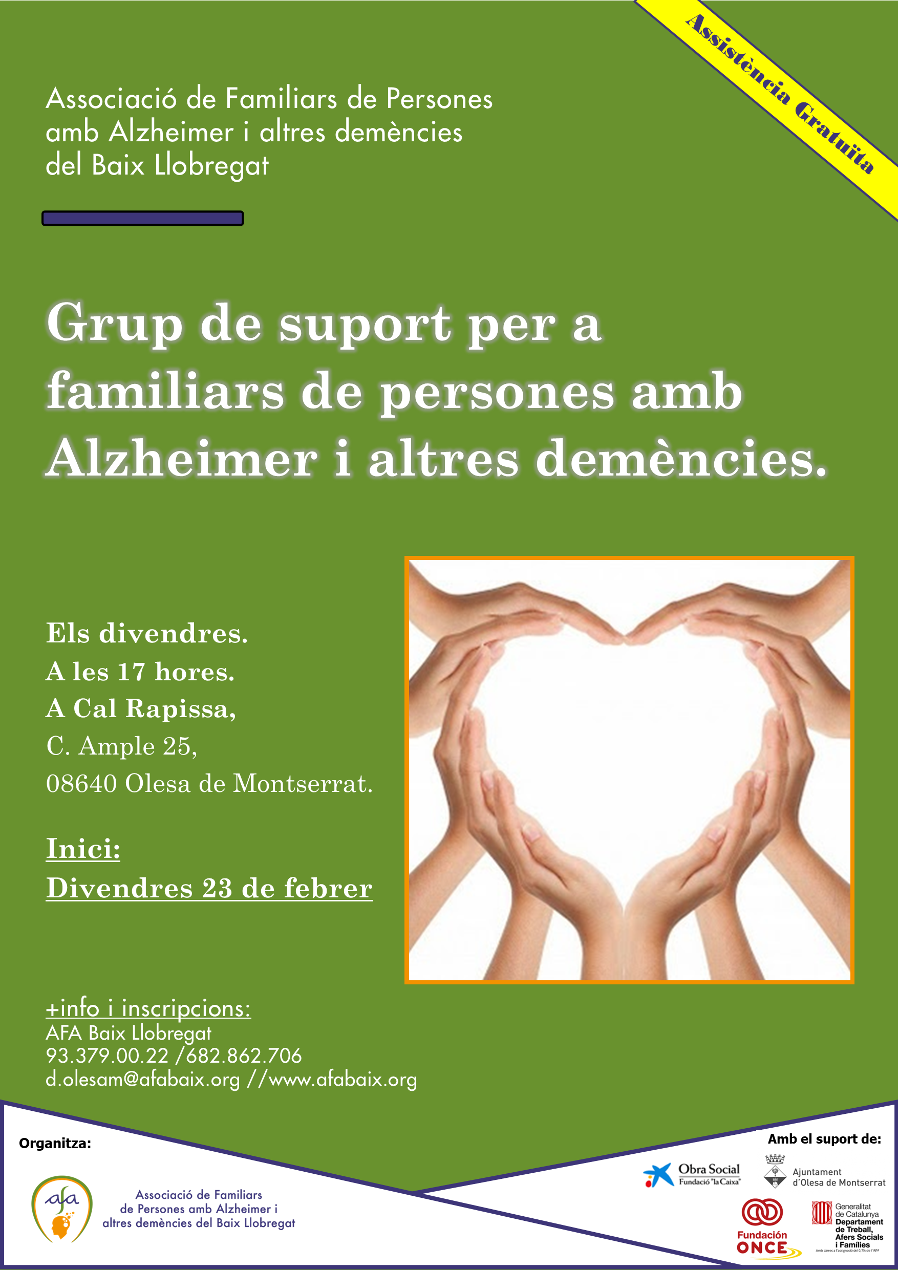 poster grups de suport Olesa feb24